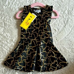 Dori Crearions Gold Heart Dress (Size 18/24m)